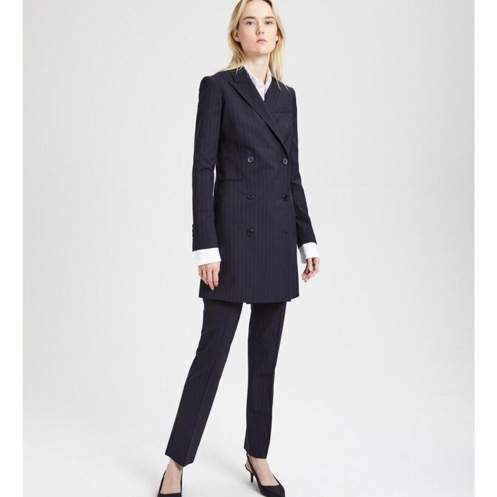Good Wool Pinstripe Blazer Dress Sz 2